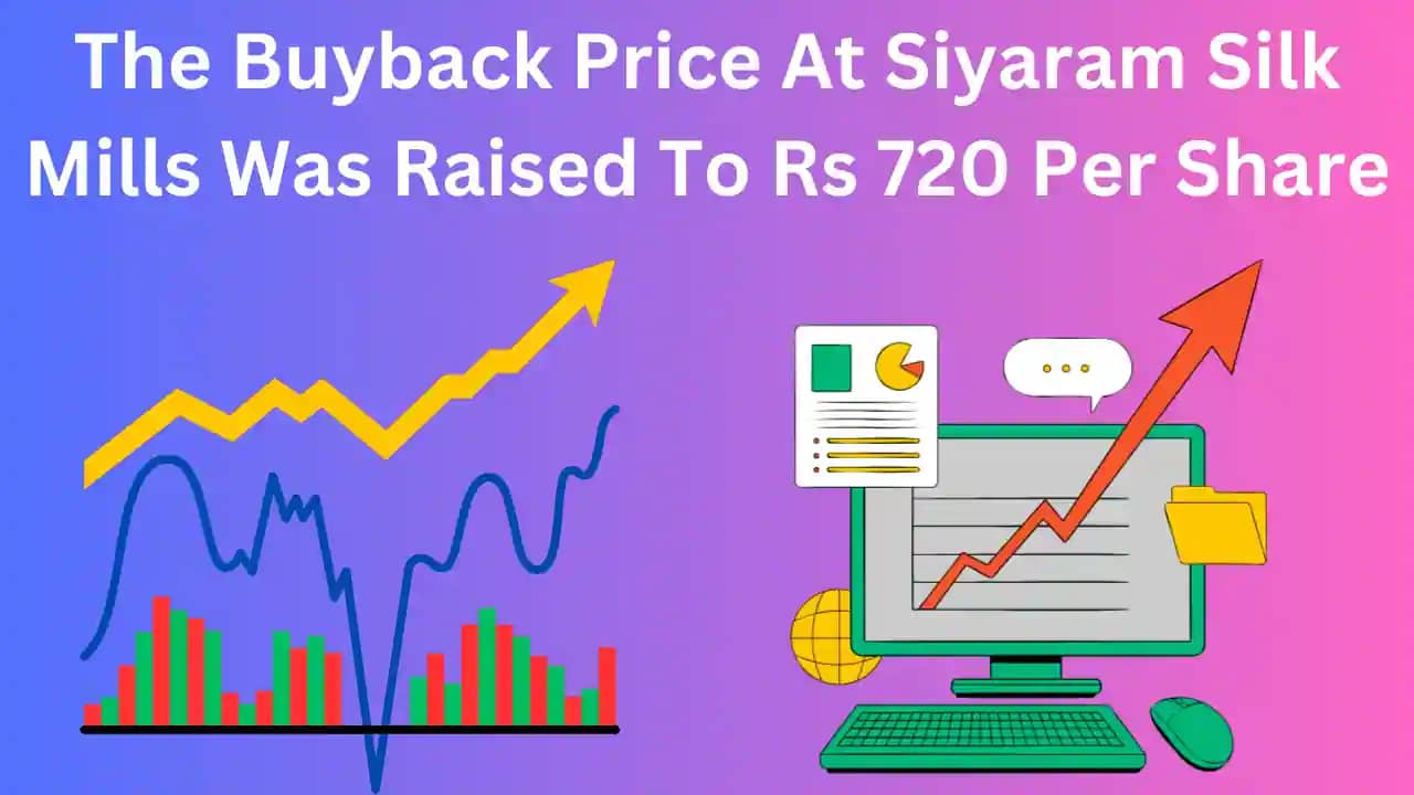 The Buyback Price At Siyaram Silk Mills Was Raised To Rs 720 Per Share