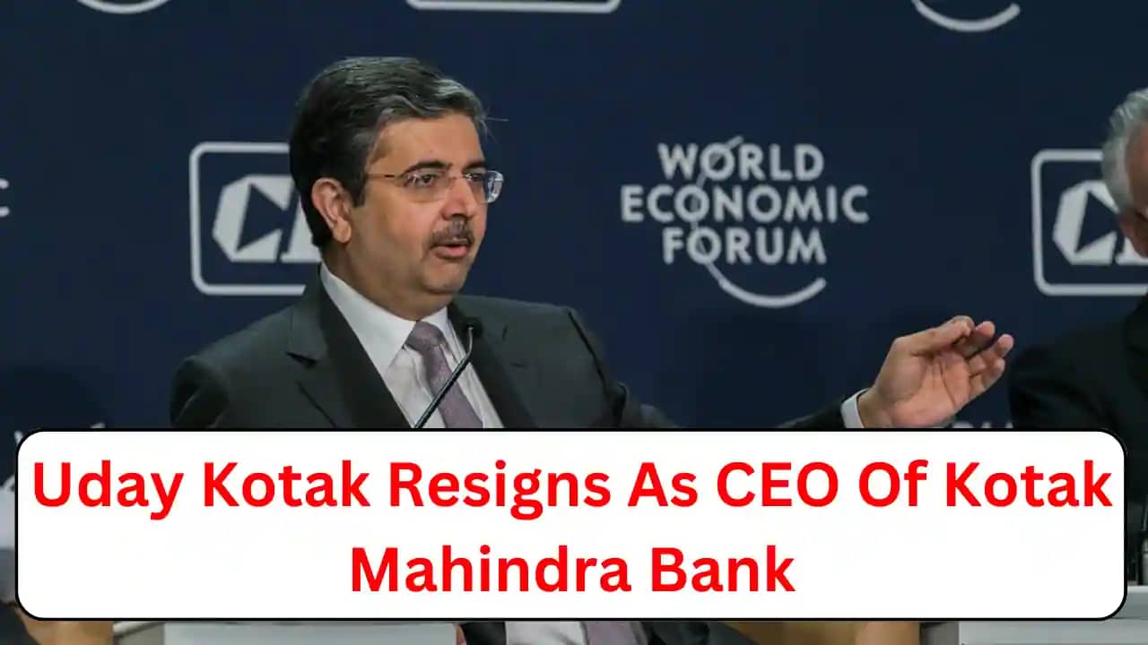 Uday Kotak Resigns As CEO Of Kotak Mahindra Bank